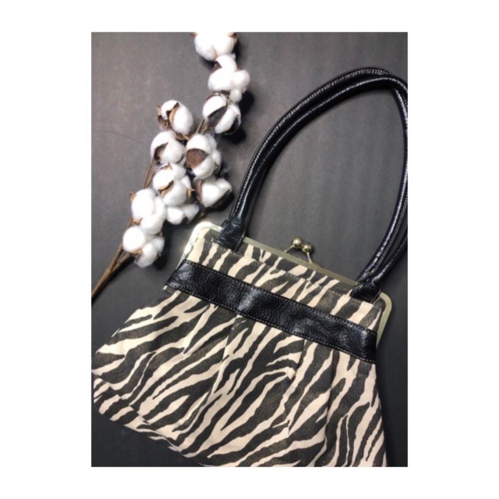 Bueno Bohemian Zebra Print Shoulder Bag